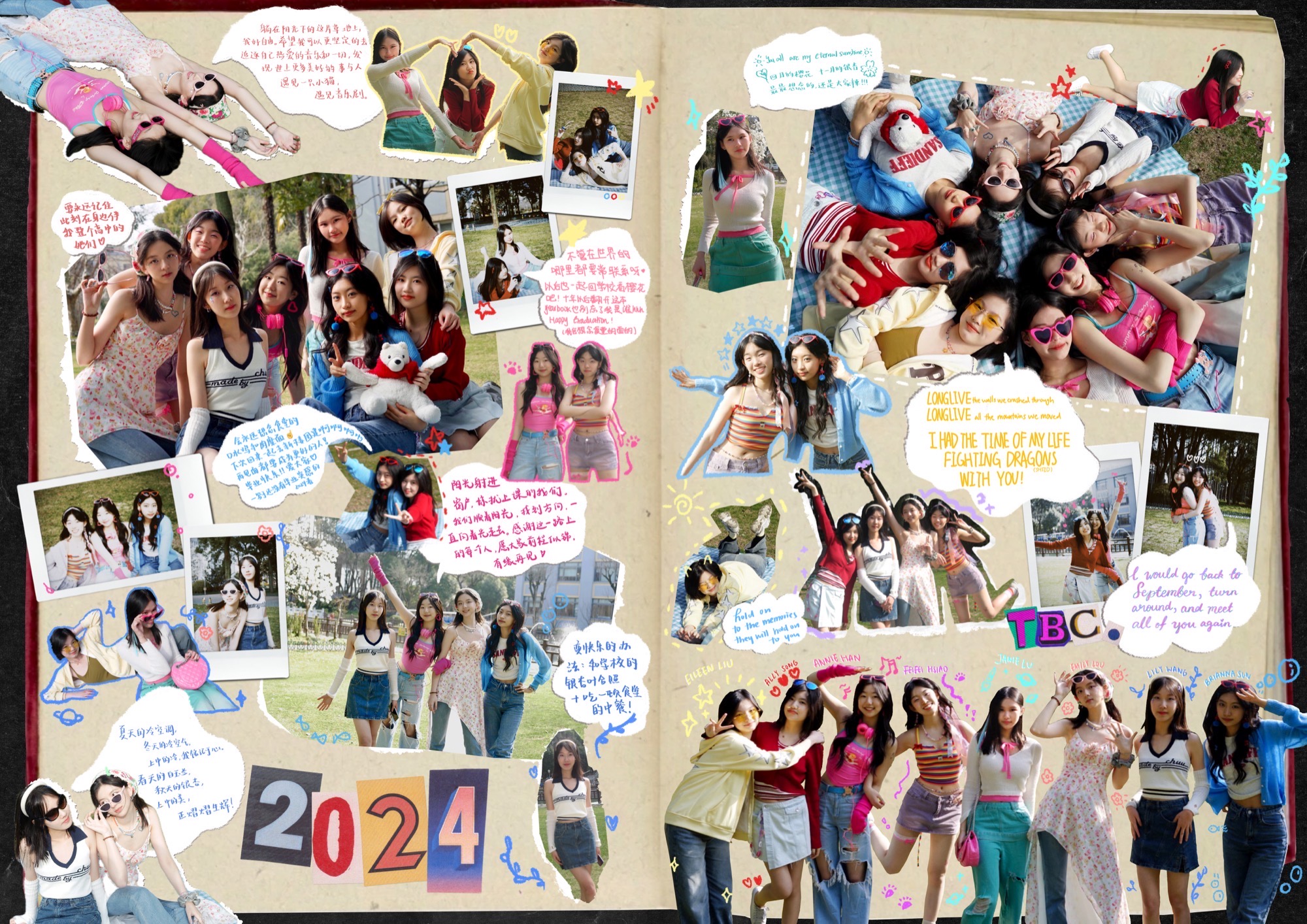 Yearbook spread design