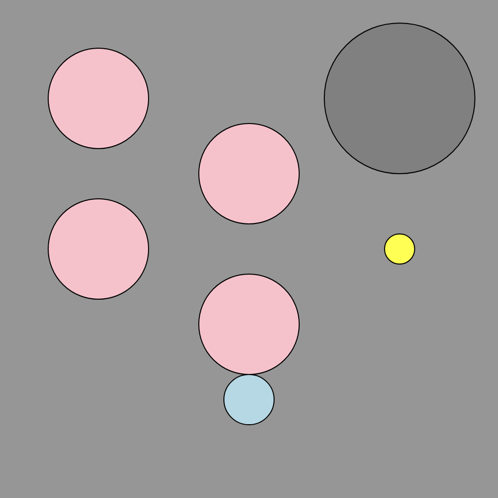 Early prototype with placeholder colored circles standing in for cupcake layers, testing how they connect and stack