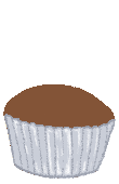 Chocolate cupcake illustration