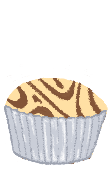 Marble cupcake illustration