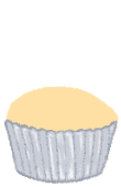 Vanilla cupcake illustration