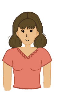 Illustrated customer character
