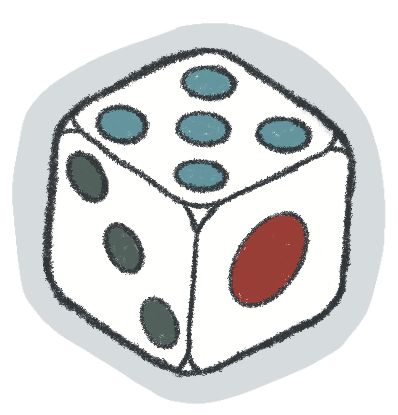 Dice sticker