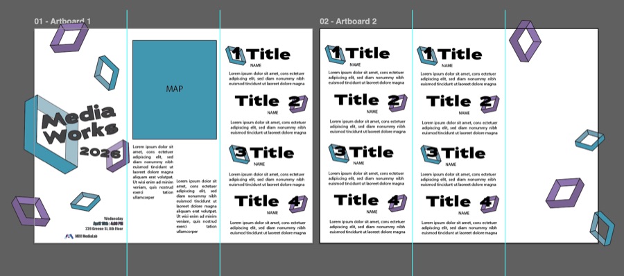 Second program concept exploring a folding fan format