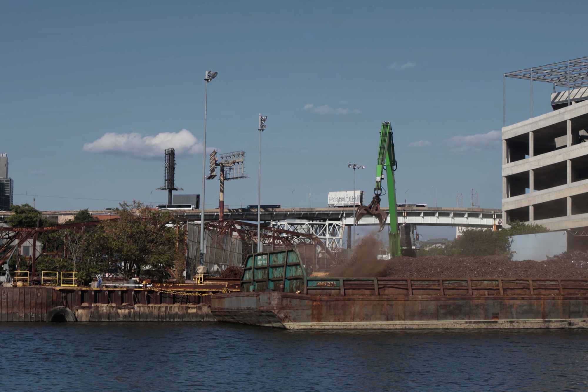Waste and trash dump near Newtown Creek Nature Walk