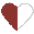 Half-damaged heart icon
